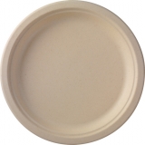 assiette bagasse marron Ø 26 cm 10x50