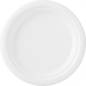 assiette bagasse blanchie Ø 17cm 