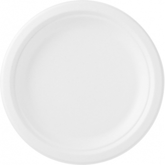 assiette bagasse blanchie Ø 22cm 