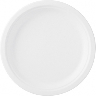 assiette bagasse blanchie Ø 26 cm 8x50