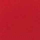 Serviette cocktail unie rouge