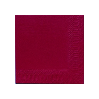 Serviette unie bordeaux Serviette unie bordeaux