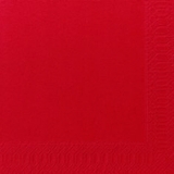 Serviette unie rouge