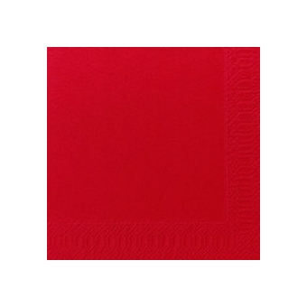 Serviette unie rouge