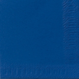 Serviette unie bleu foncé