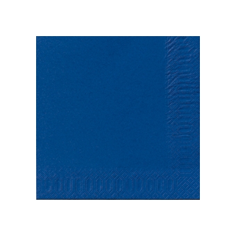 Serviette unie bleu foncé