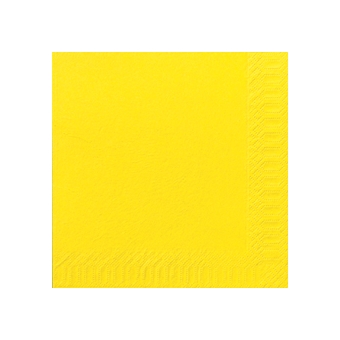 Serviette unie jaune Serviette unie jaune