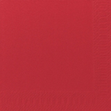 Serviette unie rouge