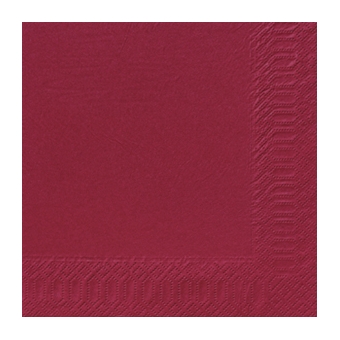 Serviette unie bordeaux Serviette unie bordeaux