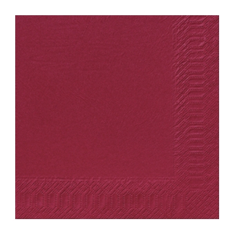 Serviette unie bordeaux