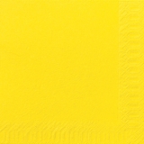 Serviette unie jaune