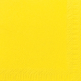 Serviette unie jaune