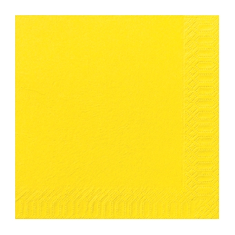Serviette unie jaune