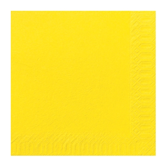 Serviette unie jaune Serviette unie jaune