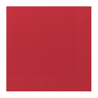 Serviette unie rouge