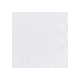 Serviette unie blanche