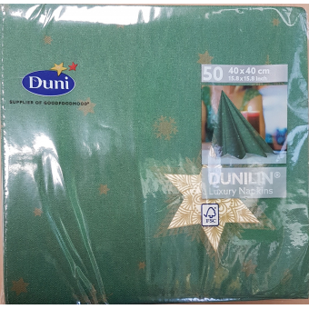 Serviette Glittering Stars vert Serviette Glittering Stars vert