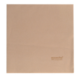 Serviette Bio Dunisoft unie marron éco