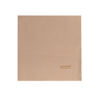 Serviette Bio Dunisoft unie marron éco