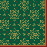 Serviette Xmas Deco vert
