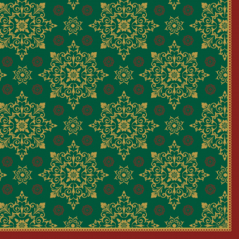 Serviette Xmas Deco vert Serviette Xmas Deco vert
