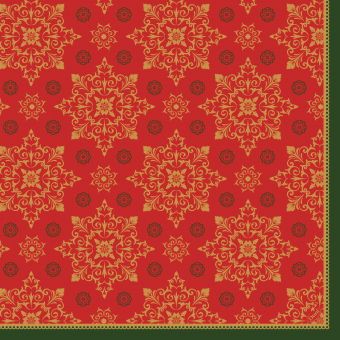 Serviette Xmas Deco rouge Serviette Xmas Deco rouge