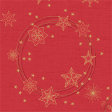 Serviette Star Shine Rouge
