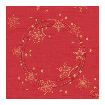 Serviette Star Shine Rouge Serviette Star Shine Rouge