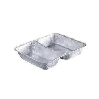 Plat en aluminium à 2 compartiments